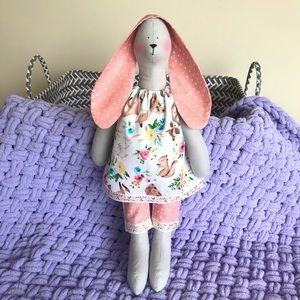 Handmade Doll Soft Bunny Baby Toy Nursery Decor